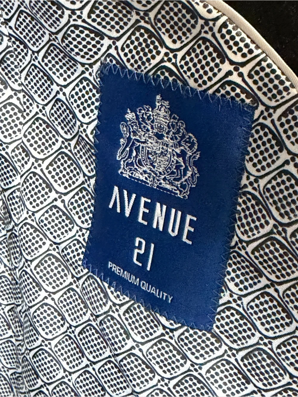 Avenue 21 Black Floral Jacquard Sport Coat 40R